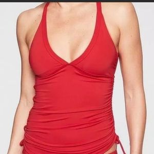 Athleta side scrunch swim tank